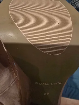 Zapatos Lefties ante beige tacón plataforma