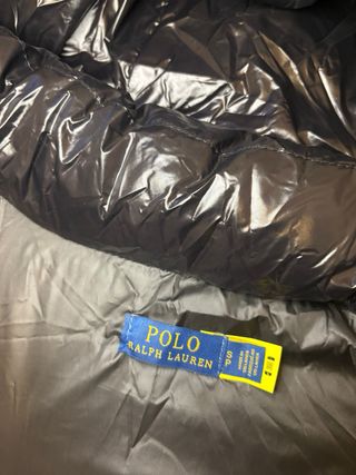 Chaqueta Acolchada Ralph Lauren Negra Brillante