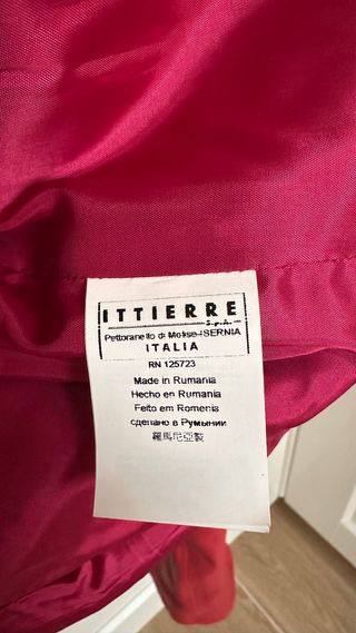 Chaqueta Biker Pierre Balmain Roja