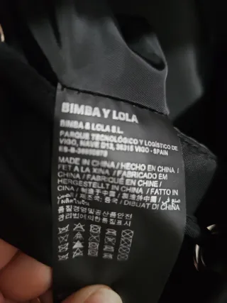 Bolso Mochila Bimba y Lola Negro Original