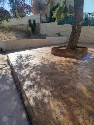 Hormigón impreso, pulido y fratasado