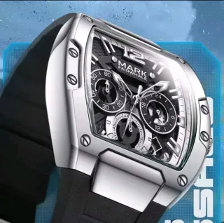 Reloj Mark Fairwhale Hombre Cronógrafo Negro/Plata