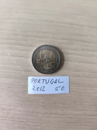 Lote 3 monedas 2 euros Portugal