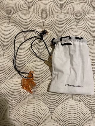 Colgante Adolfo Dominguez Naranja y Dorado