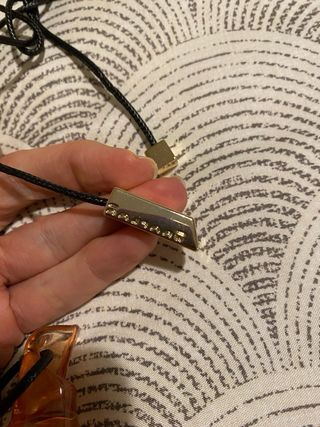 Colgante Adolfo Dominguez Naranja y Dorado