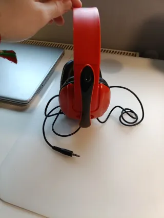 Cascos Gamer Rojos con Micrófono y cable, para PS4