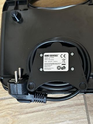 Sandwichiera Home Essentials Nera