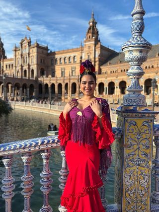 Traje Flamenca traje gitana usado una sola vez