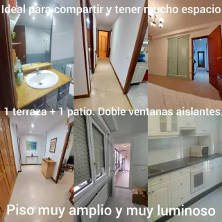 Habitacion en Tudela en piso con Terrazas y doble