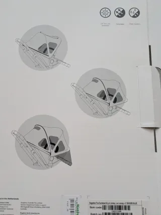 Capota Bugaboo ventilada azul