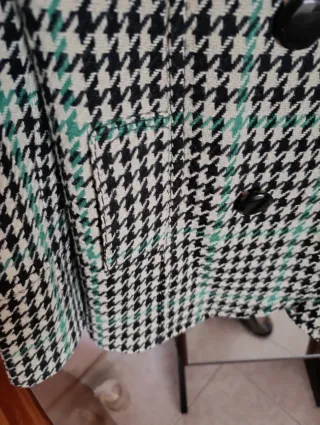 Abrigo Bershka cuadros