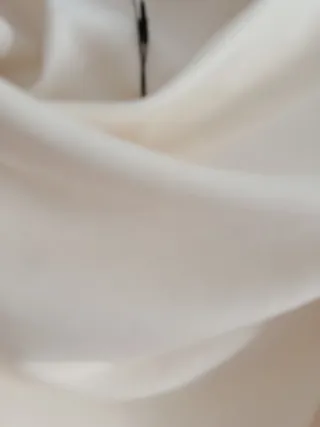 Top Zara Blanco Cuello Asimétrico