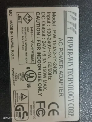 Fuente Alimentación POWER-WIN 24V 6.3A 150W