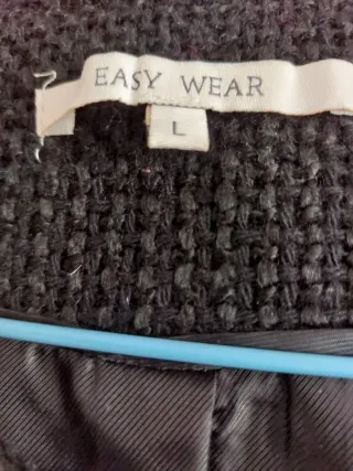 Abrigo de entretiempo negro