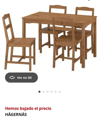 Mesa Comedor Madera HÄGERNÄS Ikea