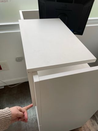 Mostrador de oficina blanco