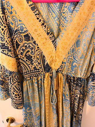 Vestido largo estampado estilo indio