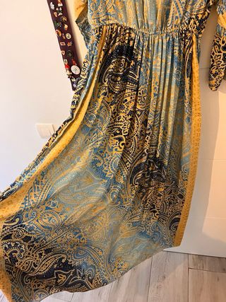 Vestido largo estampado estilo indio