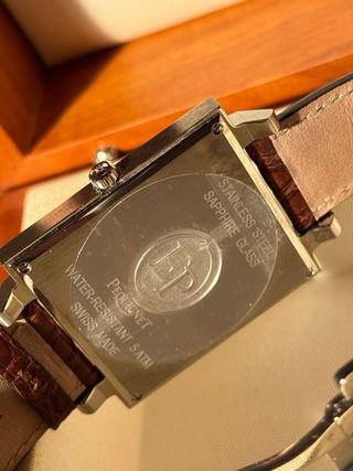 Reloj Pequignet Cuadrado Piel Marrón