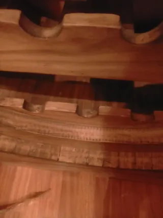 Botellero Madera Pino Macizo Cera