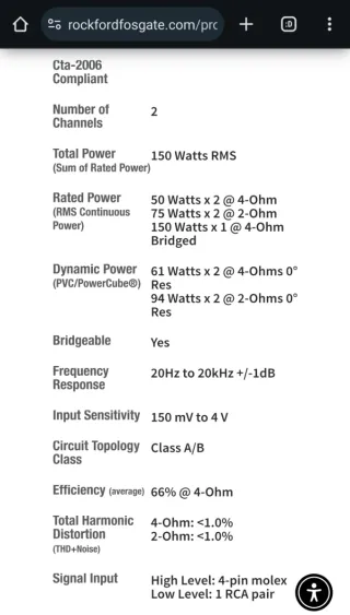 NUEVO!! LEER DESCRIPCIÓN. AMPLIFICADOR ROCKFORD