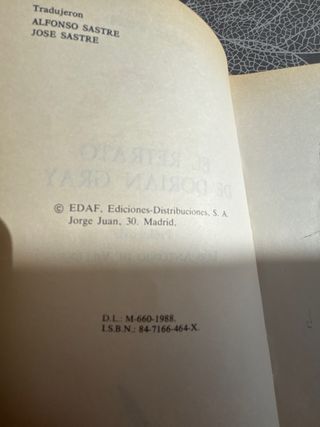 El retrato de Dorian Gray