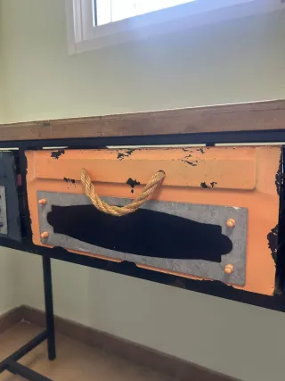 Escritorio Vintage Madera y Metal