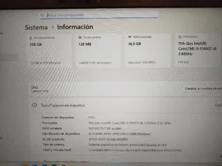 Portátil Dell Plata