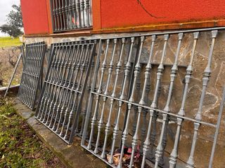 Rejas de hierro forjado gris. Lote o separado