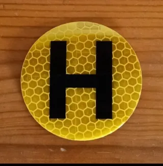 PEGATINA H EXTERIOR MOTO O COCHE SIN PARABRISAS