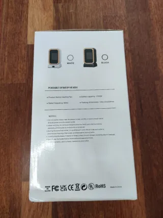 Riscaldatore portatile da scrivania