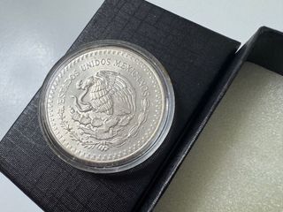 RARA ONZA PLATA PURA 999 MEXICO LIBERTAD 1986 MS69