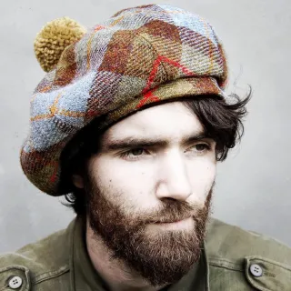 Boina Escocesa Harris Tweed Tartán