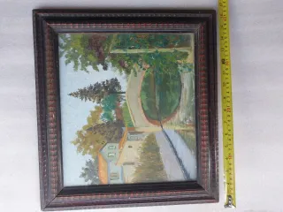 Dipinto antico con cornice