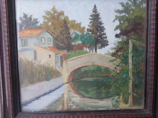 Dipinto antico con cornice