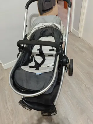 Carrito Kikkaboo 3 en 1. Capazo,portabebe y silla