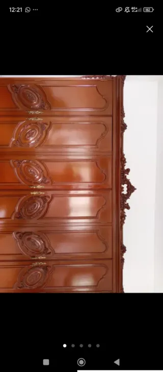 Armario 3 puertas madera clásico