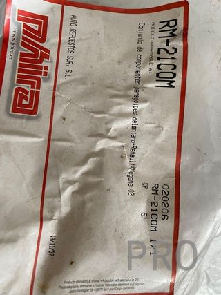 Componentes paragolpes Renault Megane 2 RM21COM