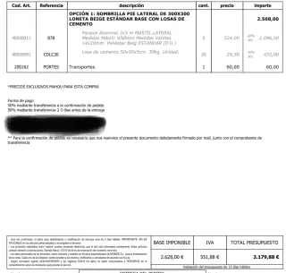 Sombrillas de exterior