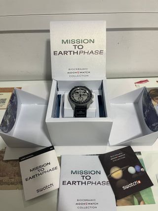 Reloj Omega X Swatch Mission to the Earthphase