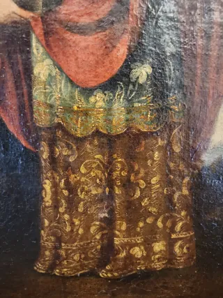 Cuadro Santa Bárbara colonial S. XVIII