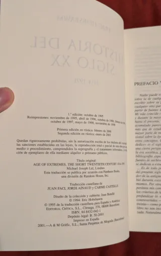 Historia del Siglo XX, de Eric Hobsbawm