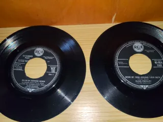 Lote 19 vinilos Elvis Presley,singles rock clásico