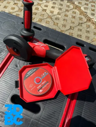 Caja para discos metal 125mm (estilo Milwaukee)