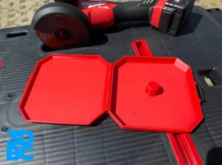 Caja para discos metal 125mm (estilo Milwaukee)