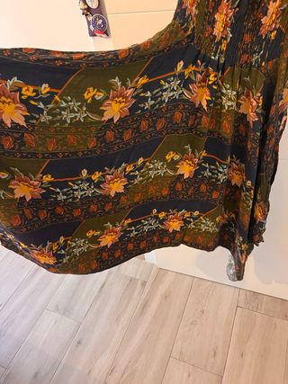 Vestido hippie estampado floral talla única
