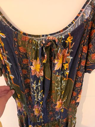 Vestido hippie estampado floral talla única