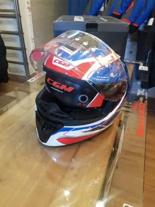 Casco Integral CGM Kad Race Azul/Rojo