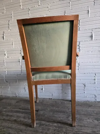 Seggiole in stile Luigi XVI in legno e tessuto