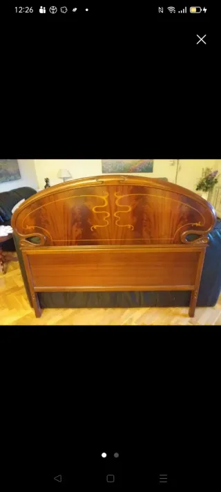 Cabecero de cama de madera